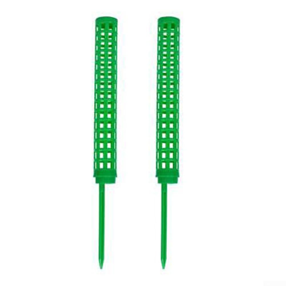 2pcs Plastic Moss Pole (Black and Green), For Indoor and Garden Plant Climbing, Fixed Flowers, Vine Plant Stakes and Stand Climbing, 24cm*3.5cm/9.85 * 1.38inch (green)