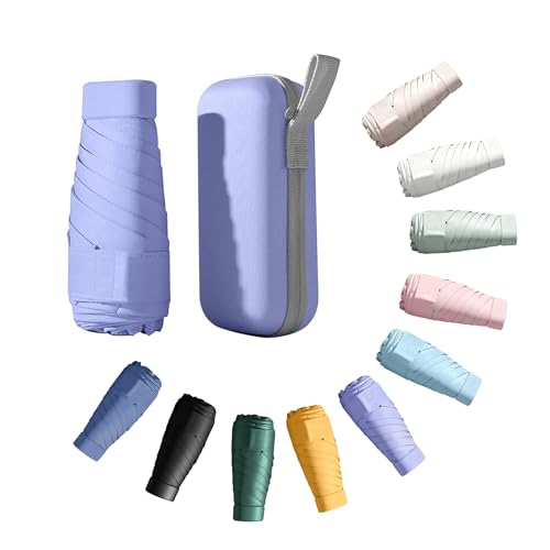 CBHTMY Parapluie de poche, mini parapluie de poche, idéal pour les fêtes et les cadeaux d'anniversaire (Violet)