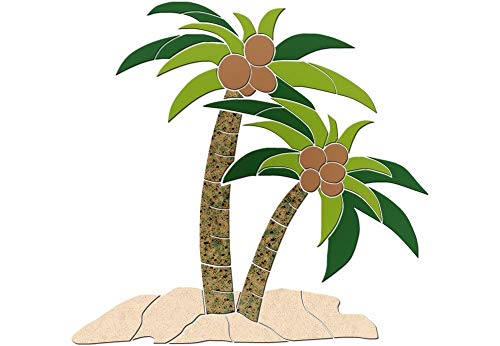 Palm Tree 1 Ceramic Swimming Pool Mosaic (18