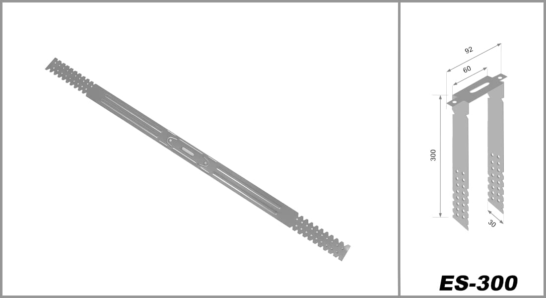 HEXIM Direktabhänger 75-350mm für CD 60/27 & Holzlattung Trockenbau Rigips Deckenabhänger (10 Stück, 300mm) Trockenbau Profile Deckenabhängung
