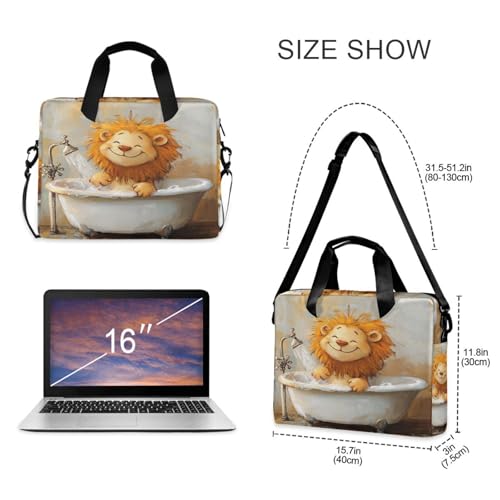 Bolso para portátil portátil cruzado 15.6 pulgadas amarillo miniatura 5