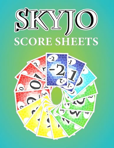 Skyjo Score Sheet: 120 Large Score Pads for Scorekeeping