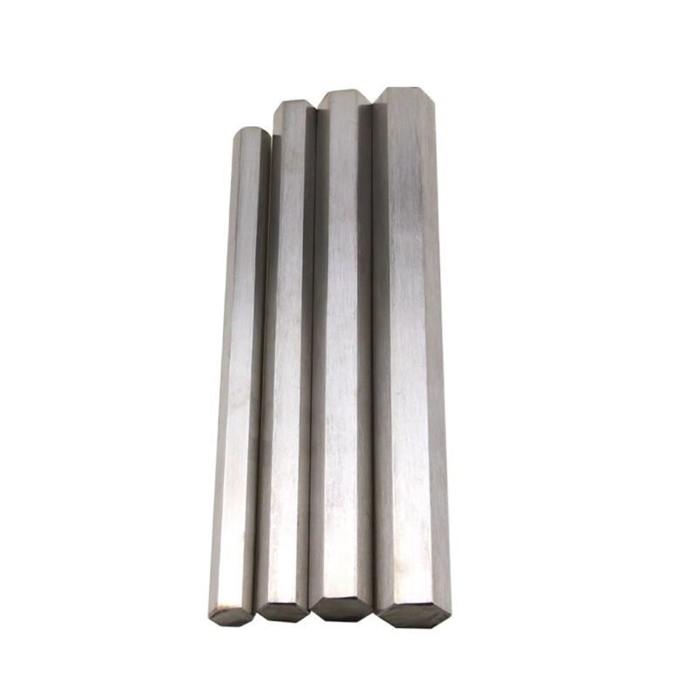 Tige de barre hexagonale 304, tiges lisses en acier inoxydable, longueur 100mm 200mm 300mm 500mm for autres métiers de bricolage aérospatiale 1 pièce(100MM*14MM)