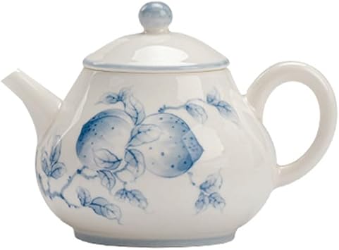 Teapot Steeper Teapots Hand-Painted Ceramic Teapot Kung Fu Tea Set Blue and White Teapot Company Lounge Tea Kettle Open and Loose Leaf Teapots
