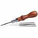 Liamostee Professionell Leder Craftool 4-in-1 Awl Klingen Set Leder Spitzen Meißel Nähte Loch Stanze Werkzeuge