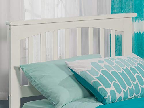 Afi Mission Headboard With Turbo Charger, Twin, White #TOP1