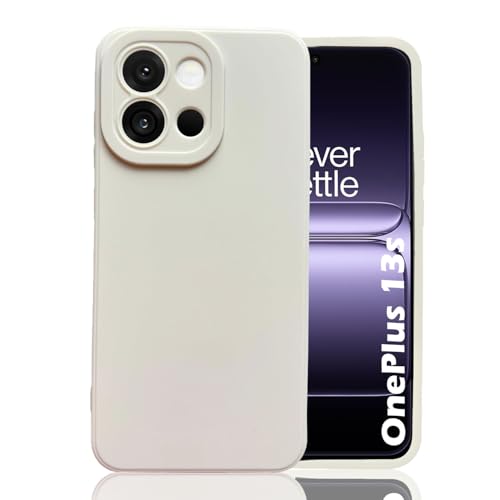 Image of KC Back Cover for OnePlus 13s - Shockproof Soft Bumper Silicone Case with New Camera Protection (White)