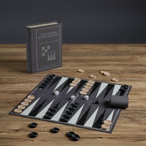 Juego de Damas y Backgammon Vintage Edición Librero miniatura 2