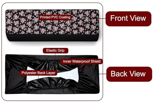 Image of Split AC Cover for 1.5 Ton Indoor & Outdoor Unit | Waterproof & Dustproof Protection | UV Resistant | Durable PVC Material | Weatherproof Outdoor Cover | Easy Installation