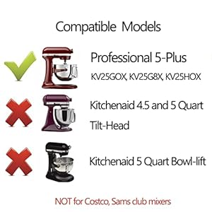 Flex Edge Beater for KitchenAid Mixer 55 Quart Bowl Lift Stand Mixer Beater with Silicone Edge Perfect Professional 5 Plus Bowl Lift Stand Mixer Attachment Mixer Accessory