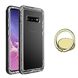 LifeProof Next Series Case for Samsung Galaxy S10 Plus (not S10) with Gold Phone Ring Holder...