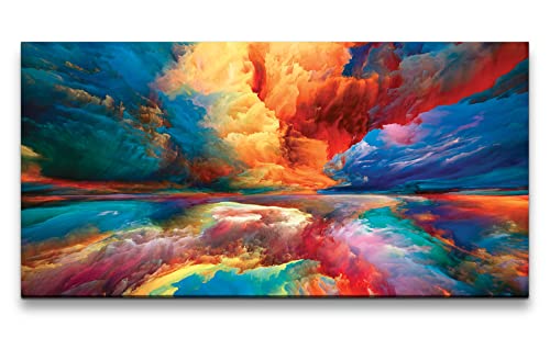 Paul Sinus Tableau mural 120 x 60 cm, art abstrait, vif, design moderne, attire les regards, tableau mural abstrait
