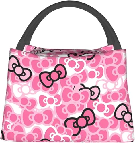 Hellokitty ランチバッグ 保冷保温 お弁当バッグ 大容量 折りたたみ式 軽量 通勤 通学用