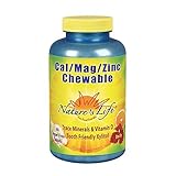 Nature's Life Cal Mag Zinc Chewable | 100% Plus Daily Value of Calcium, Magnesium, Zinc & VIT D3 for...