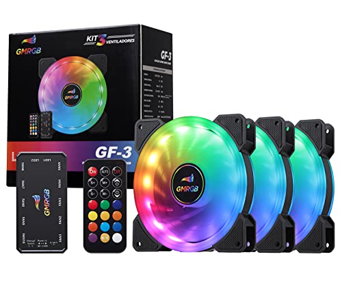 3 Kit 120mm Ventilador de Refrigeração argb Velocidade Ajustável LED 12cm Dupla Halo Computador Radiador Chassi Ventilador (3PCS)