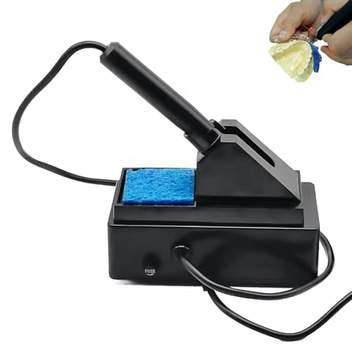 Cortador eléctrico de termoplástico con temperatura ajustable, corte de precisión para férulas dentales y fabricación de dispositivos médicos