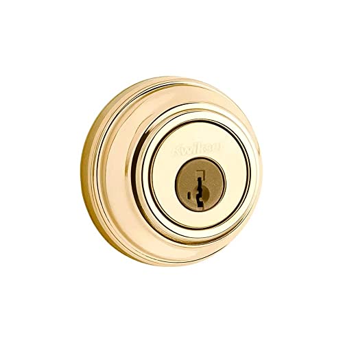 Kwikset 985 3 SMT CP K4 V1 Signature Brass Double Cylinder Deadbolt with SmartKey - Quantity 1