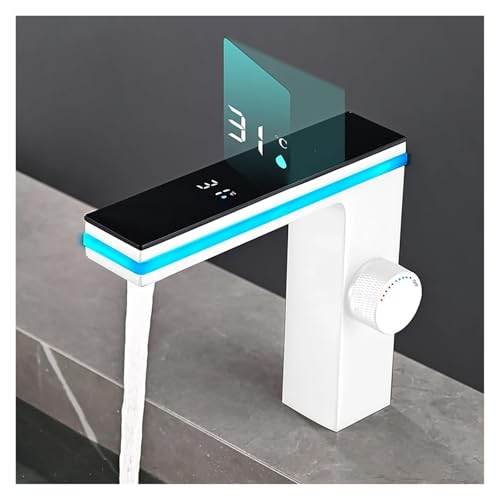 Grifo de lavabo con pantalla digital para controlar la temperatura del agua 6