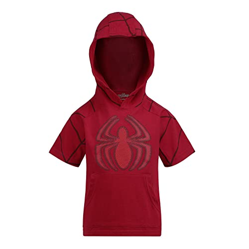 Marvel Spiderman Boys T-Shirt, Hooded T-Shirt and Shorts Set for Toddler and Little Kids - Image 3
