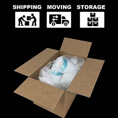 Eyluck 50Pcs Self Sealing Bubble Pouches Wrap Bags,6 Inch X10 Inch Double Walled Cushioning Bags,Clear Bubble Out Bags For Packing, Moving, Shipping, Mailing, Bubble Cushioning Wrap Bags #TOP6