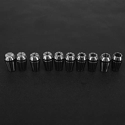 Spring Collet, Workholding Engraving Collets CNC Engraving Milling Machine 10Pcs Chuck Accurate Spring Set ER16 CNC Chuck Industrial Accessories ER16