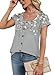Spring Outfits for Women 2026 Trendy Summer Tops Dressy Casual Shirts Work Blouses Plus Size Tops Cap Sleeve T Shirts Flowy Cruise Wear Over 50 Floral 2XL