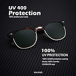KALIYADI Polarized Sunglasses for Men and Women Semi-Rimless Frame Driving Sun glasses UV Blocking - Image 2