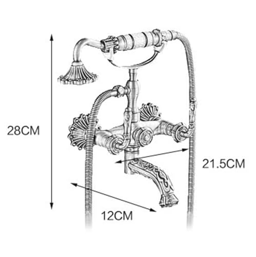 Robinet de baignoire avec douche murale pour éliminer le manque de place - 4