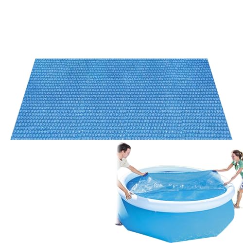 Lona solar de la piscina, película de aislamiento para la piscina, lona aislante plegable para la retención de calor y el calentamiento del agua de la cuenca al aire libre para uso diario en el suelo
