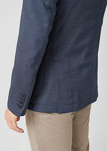 s.Oliver BLACK LABEL 02.899.54.4490 Veste De Costume, Bleu (Blue Dobby 58k4), 38 Homme - Image 4