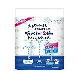 ケース販売 エリエール シャワートイレのためにつくった吸水力が2倍のトイレットペーパー 25m（112シート）×18ロールダブル ×8個