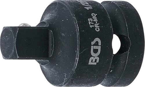 BGS 173 | Kraft-Steckschlüssel-Adapter | Innenvierkant 12 5 mm (1/2) - Außenvierkant 10 mm (3/8) | Reduzierstück Reduzierung | Schlagschrauber