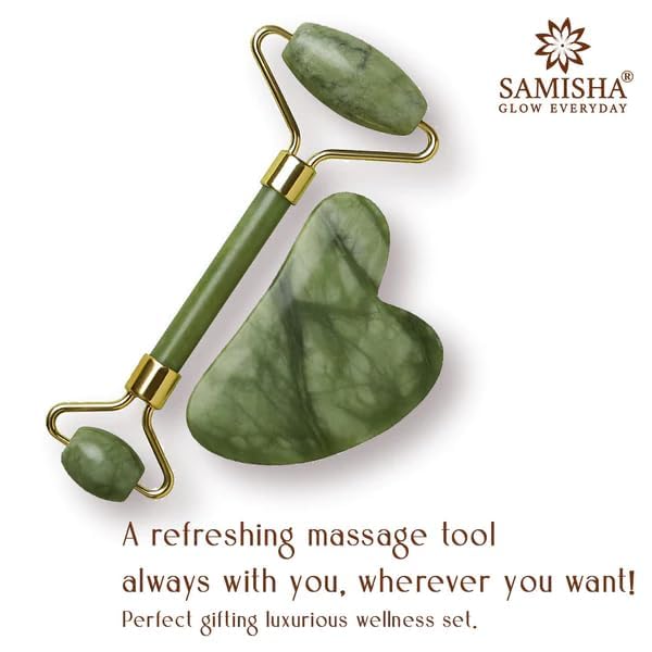 Image of Facial Massager Jade Roller & Gua Sha Tool (Pack of 2)