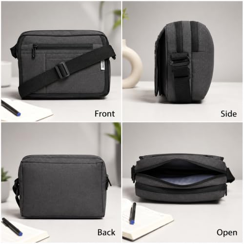 Image of Wooum Sling Bag for Men & Women | Water-Resistant Crossbody Side Bag with Multiple Compartments | Messenger Bag for Office & Travel | 1 Year Warranty | Stylish Money Bag for Daily Use