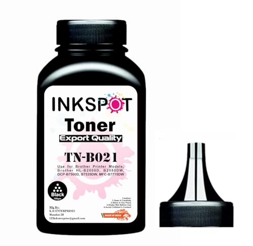 Image of INKSPOT TN B021 Toner Powder Black Brother TN-B021 Toner Cartridge Supported Model Brother Printer HL-B2000D, HL-B2080DW, DCP-B7500D, DCP-B7535DW, MFC-B7715DW (Powder 1PC)