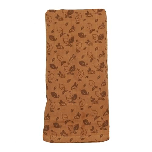 Snoozebaby Gasa XL Baby – Muselina 120 x 120 cm – Pañal orgánico – Muselina cuadrada – Marrón – Toffee