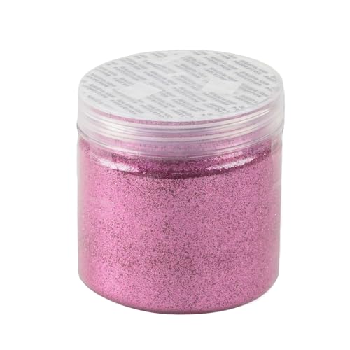Rosa Fino Purpurina - Polvo Metálico Fino de 100 g, 0,2mm Dorada, Sparkling Fine Resin Glitter Powder Iridiscente para Manualidades