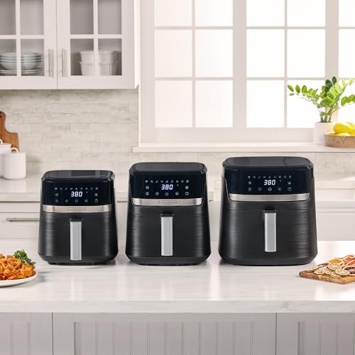 Black+Decker AFBD42-0BD Purify 4Qt Air Fryer, Timer With Auto Shut-Off And Shake Reminder, Digital Led Touchscreen And 9 Presets thumb #4