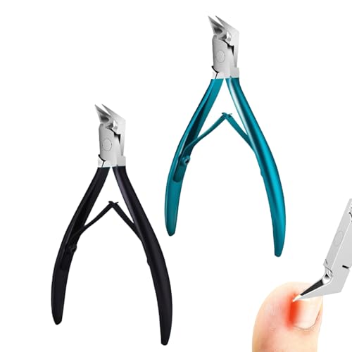 Libiyi Outfany Easyclip Ingrown Toenail Clipper, Professional Stainless Steel Toenail Clipper for Thick Ingrown Nails, Ergonomic Toenail Clipper (Black + Green) -  ElleBloom