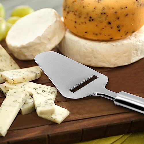 Cheese Slicer Stainless Steel, Cheese Knife Heavy Duty Plane Cheese Cutter, Shaver, Server for Semi-Soft, Semi-Hard Cheese - Image 6