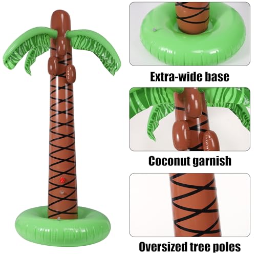 image for lasuroa 61inches Palm Tree Sprinkler, Inflatable Spray Water Toy Sprin