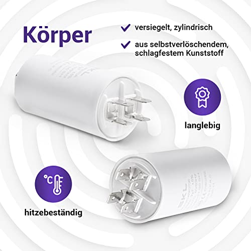 Vioks.pro CBB60 condensatore 450 V 9µF con slot