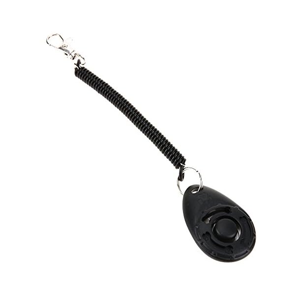 Dog Training Clicker with Wrist Strap Ellipse Big Button Pet Training Clicker (Black) Dog Training Clicker with Wrist Strap Ellipse Big Button Pet Training Clicker (Black)