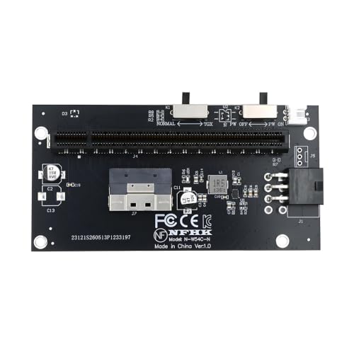 Image of Xiwai Slimline 8X SFF-8654 74Pin to PCI-E 16x Adapter with PCIE 6Pin Power | PCI-Express TGX Switch Port for Mainboard Graphics Card