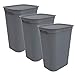 Produktbild Rotho Brisen 3er-Set Wäschesammler 50l mit Deckel, Kunststoff, anthrazit
