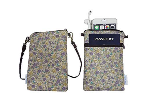 Image of Cross Body Phone Pouch for Women, Tainada Universal Crossbody Travel Dual Zippered Wallet Purse Bag with Detachable Strap for iPhone Xs Max, XR, Samsung S10+, S9+ Note 9
