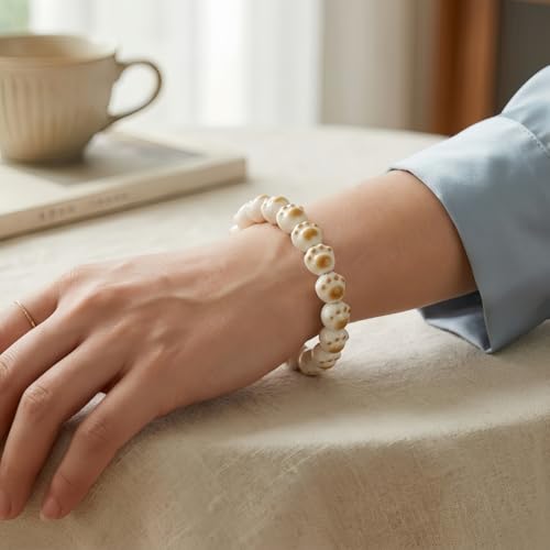 Image of MUDI Bracelet For Women, Bodhi Seed Beads Bracelets Fidget Healing Energy Protection Stretch to My Man Jewelry Gift