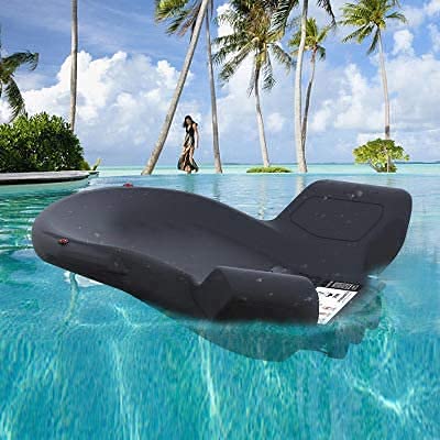 MOLVUS Patinete de mar de 120 W, para piscina, playa, agua, entretenimiento, motor eléctrico para niños y adultos (negro)