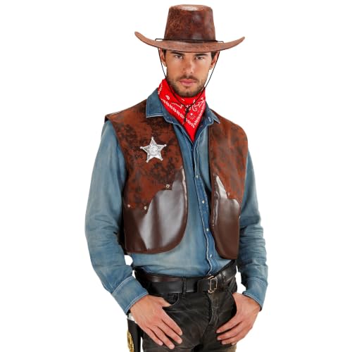 W WIDMANN MILANO Party Fashion - Cowboy Weste, Sheriff, Ranger, Rodeo, Wilder Westen, Faschingskostüme