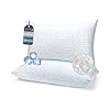 COZSINOOR Pillows Queen Size Set of 2 for Sleeping - Adjustable Shredded Memory Foam Pillows 2 Pack, Cool Bed Pillows for Back, Side and Stomach Sleepers, Cooling Pillow Removable Cover Washable